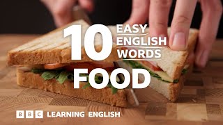 10 Easy English Words: Food 🍲🥪🥘🥧🍰