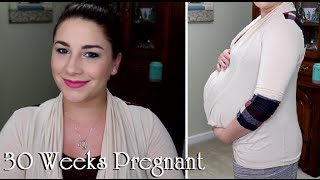 30 Weeks Pregnancy Update Belly Shot High Fluid Levels, Measuring Big