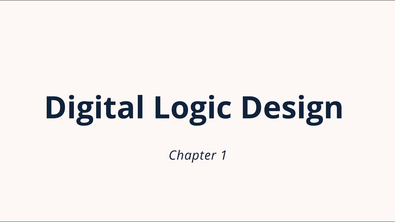 chapter 1 (B): Logic Levels and Logic Families - YouTube
