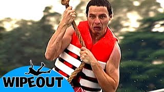 FEAR is written all over his face  | Season 1 Episode 8 | Total Wipeout Official