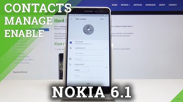 How to Personalize Contacts in NOKIA 6.1 - Add Photo to Contact