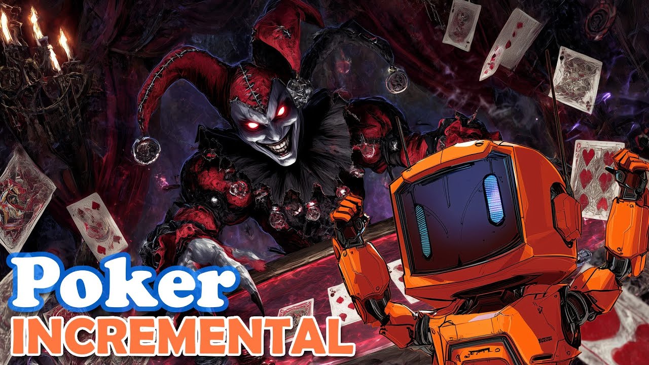 Earning chips, coins and playing poker to DEFEAT the evil Jester | Completing Poker Incremental