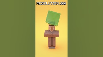 Ultra-Realistic Slime Drop Test on Minecraft Villager! #minecraft #animation #satisfying