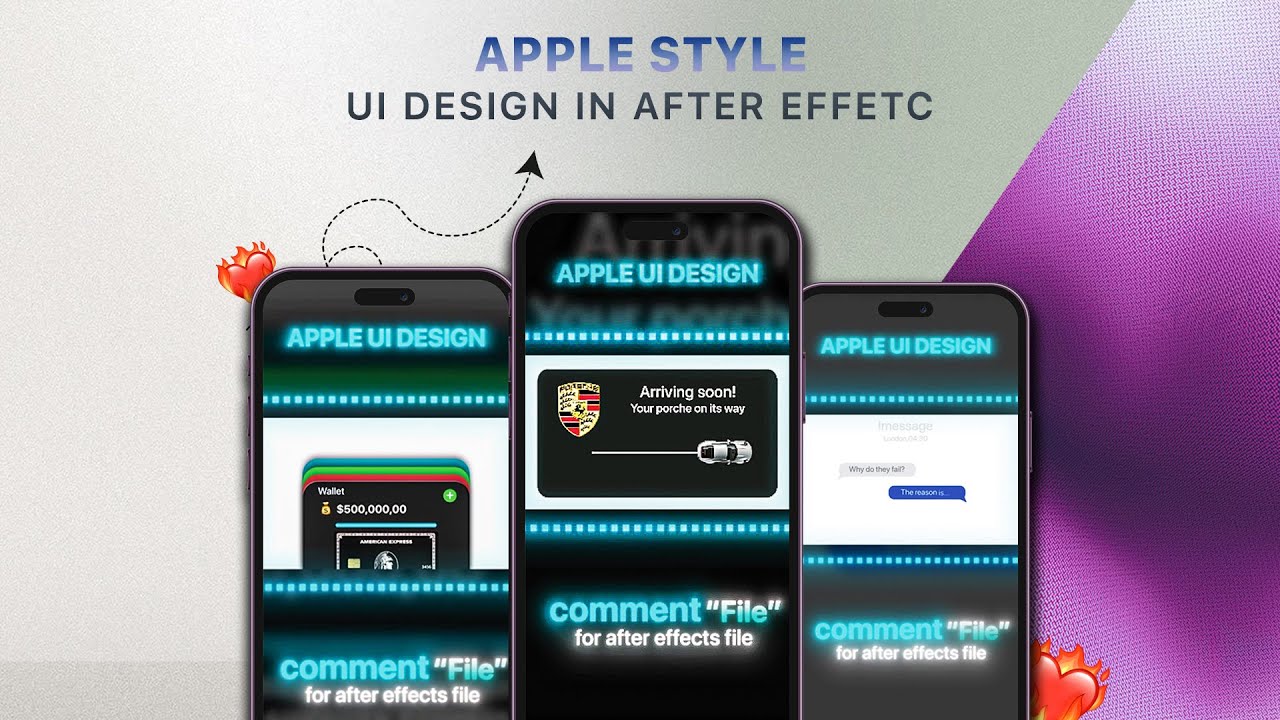 Stunning iPhone UI Animation Made in After Effects! 🔥📱