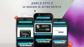 Stunning Iphone Ui Animation Made In After Effects