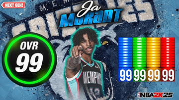 THIS "SCORING MACHINE" JA MORANT BUILD GETS CONTACT DUNKS, GOOD DEFENCE & LEGEND BADGES (NBA 2K25)