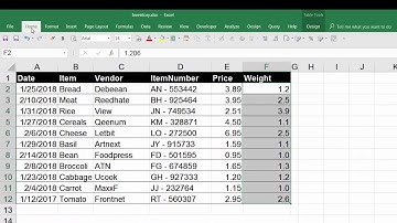 4. Number format to display decimal places.