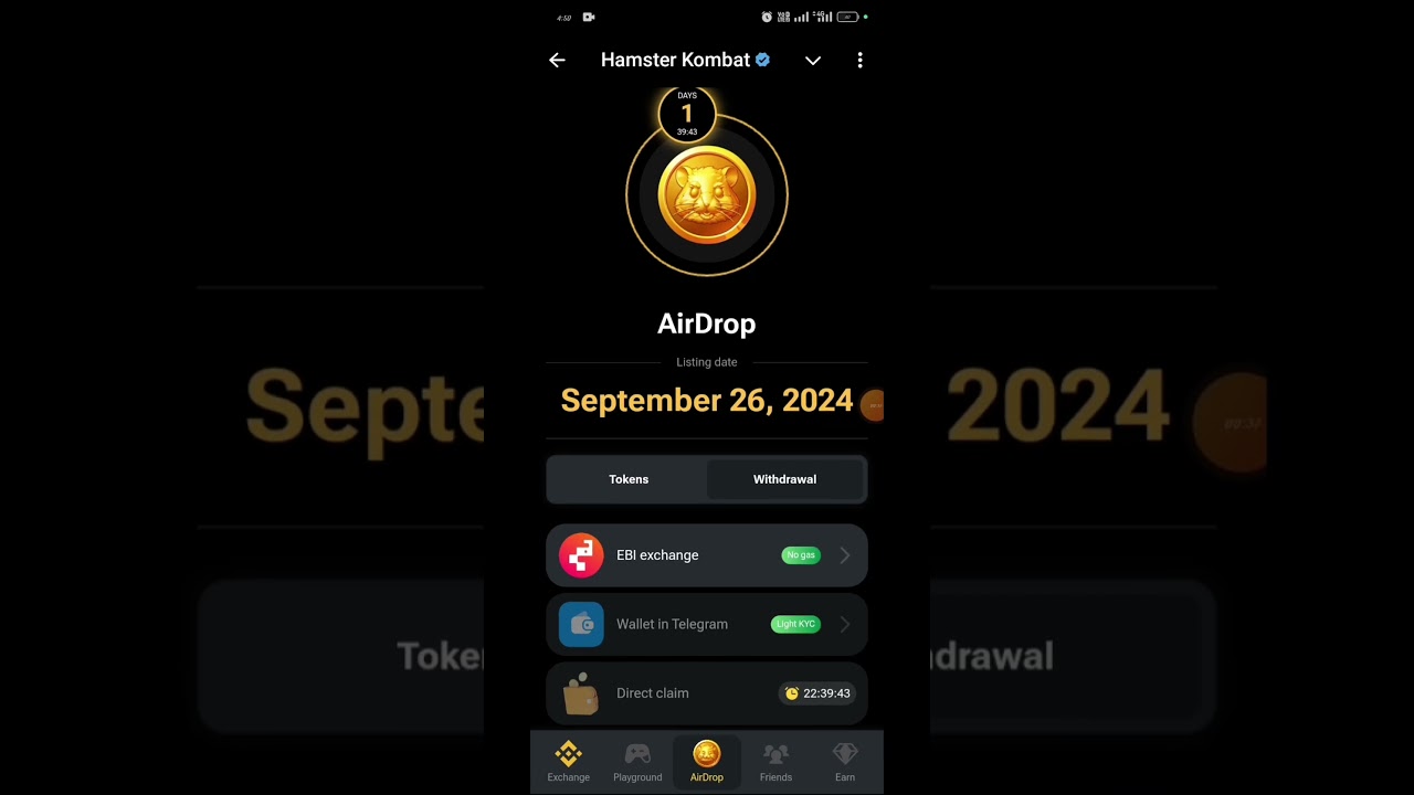 $HMSTR Token Received Hamster kombat airdrop claim, hamster kombat withdrawal process, hmstr token