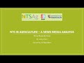 Ehf2022 presentation  nts in agriculture  a news media analysis