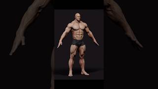 Superhero Male Basemesh #3d #zbrush #3dmodeling #3dassets