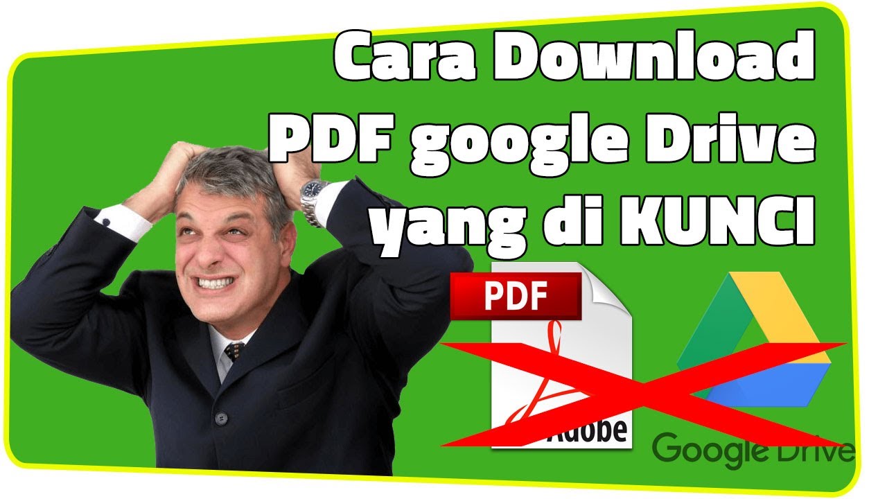 Cara download google drive PDF yang tidak bisa di download  