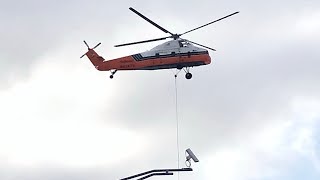 Helicopter Installing HVAC systems | Lake Orion, Michigan