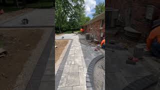Another set of clean cut bricks on one of our freshest Unilock Paver patios