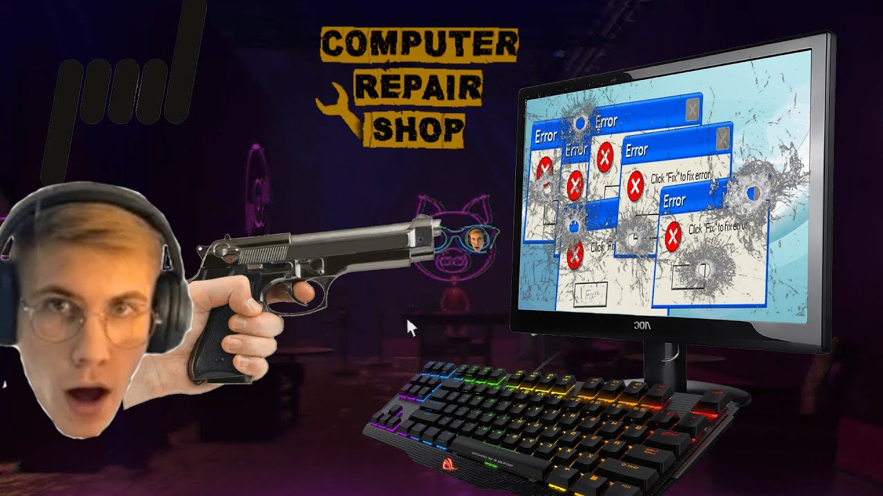 Пытаемся испортить компьютер клиенту. БЕЗУСПЕШНО. Computer Repair Shop #2