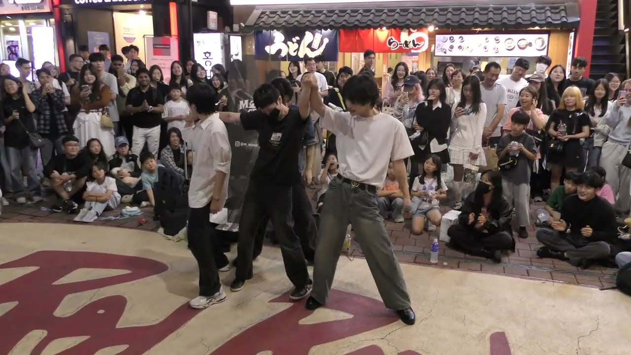 251008 Korea Kpop Dance Team mocean (모션) - Gentleman (PSY) Hongdae busking