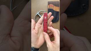 I made these knives for the CEO of Victorinox!  #edc #customsak #reimagine