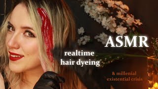 ASMR Hair Dye Session 💗 Soft Spoken Pink Hair Coloring & Brushing screenshot 5