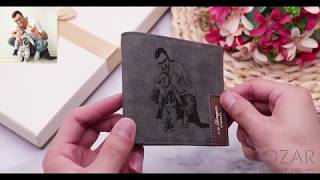 Vintage Soft Leather Men's Trifold Wallet Black screenshot 3