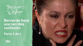 Triunfo del amor 2/4: Bernarda dice a Juan Pablo que trató de matar a Victoria | C-104 | tlnovelas