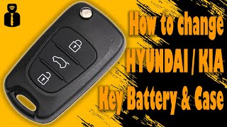Hyundai / Kia Key Battery Change & Case Replacement Hyundai Key Fob Case