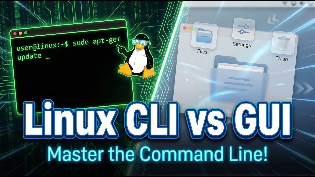 5: Linux Command Line Explained | CLI vs GUI - YouTube