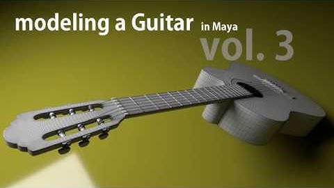 Modeling Guitar in Maya 03