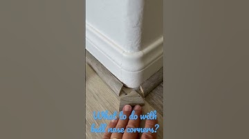 What to do with bullnose corners when doing quarter round molding for vinyl, laminated, and hardwood