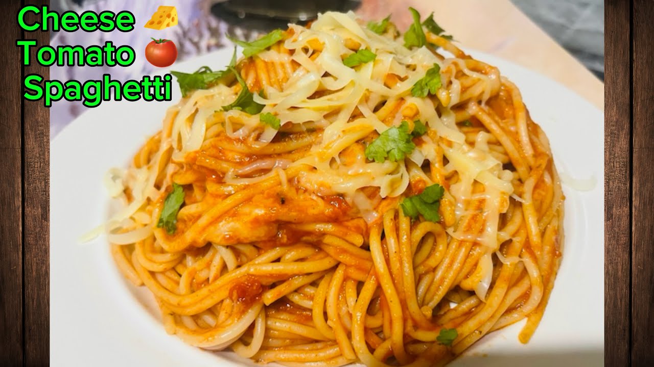 Basic- Tomato & Cheese -Spaghetti - Tomatoes & Cheese Pasta - Recipe 