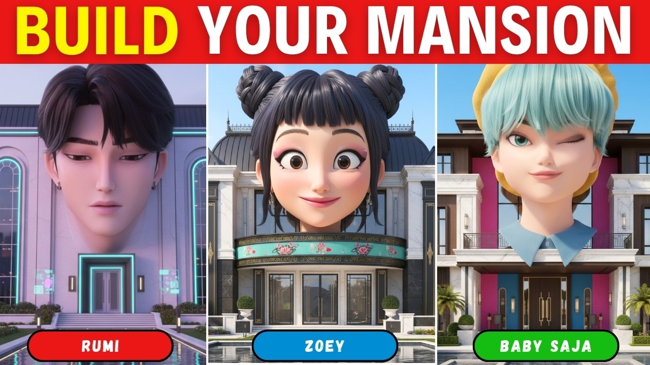 Построй свой роскошный особняк KPOP DEMON HUNTERS 🏠✨ | Тест на личность KPOP