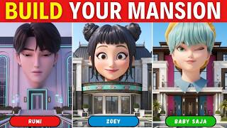 Build Your Luxury KPOP DEMON HUNTERS Mansion 🏠✨ | KPOP Personality Test Challenge