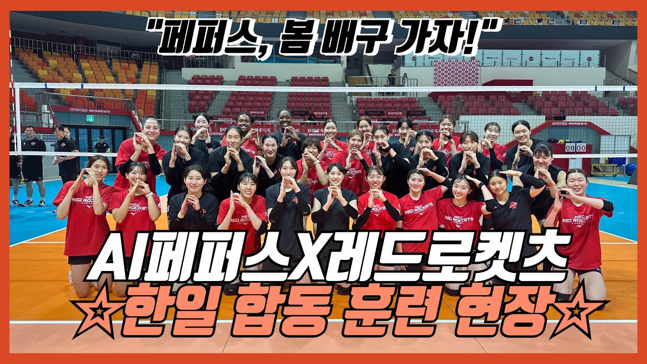 페퍼스 훈련 현장을 다녀와봤다! | AI페퍼스 | NEC레드로켓츠