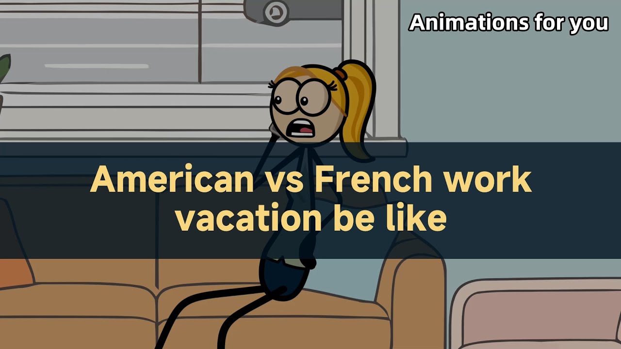American vs French work vacation be like. #workculture #worklife #cultureshock #usa🇺🇸 #fyp 