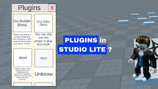 ROBLOX Studio Lite | PLUGINS SHOWCASE 