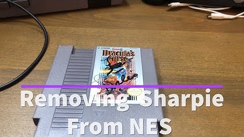 Removing Sharpie  from NES game label