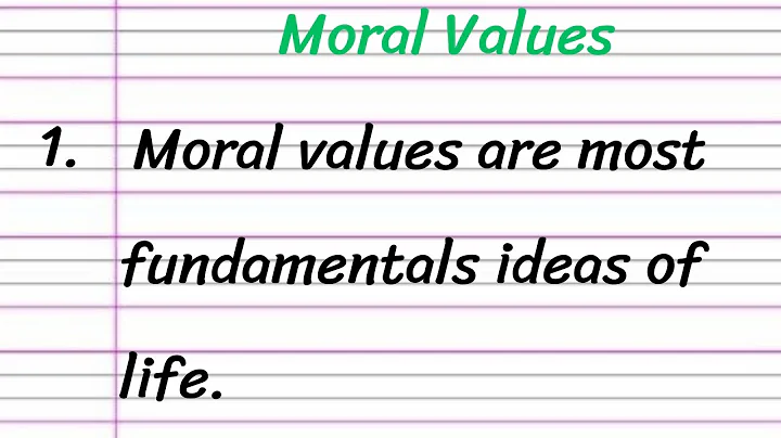 Moral Values Essay in English 10 Lines || Short Essay on Moral Values