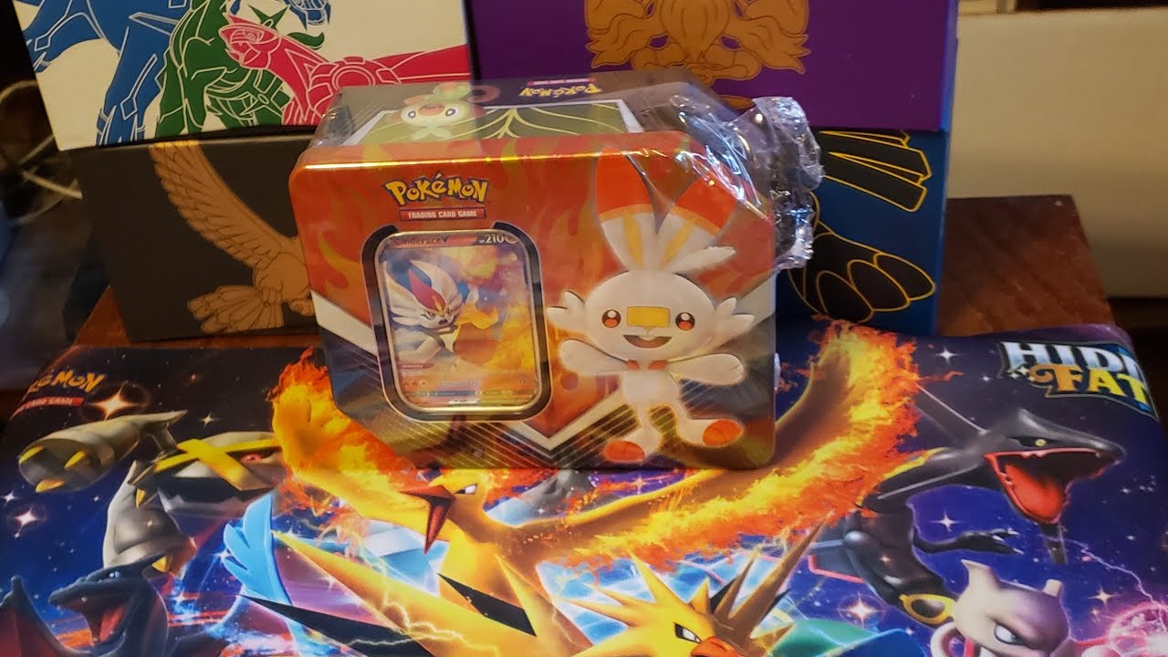 Pokemon Scorbunny Tin