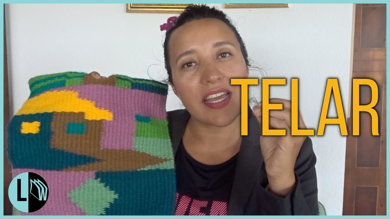 Tejer TELAR en dos colores en Telar María o Bastidor. Tapicería paso a paso LANA WOLLE