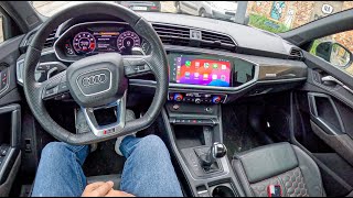 Audi Rs Q3 Quattro Sportback In Nardo Grey [2.5 Tfsi 400Hp] |0-100| Pov Test Drive #2051 Joe Black