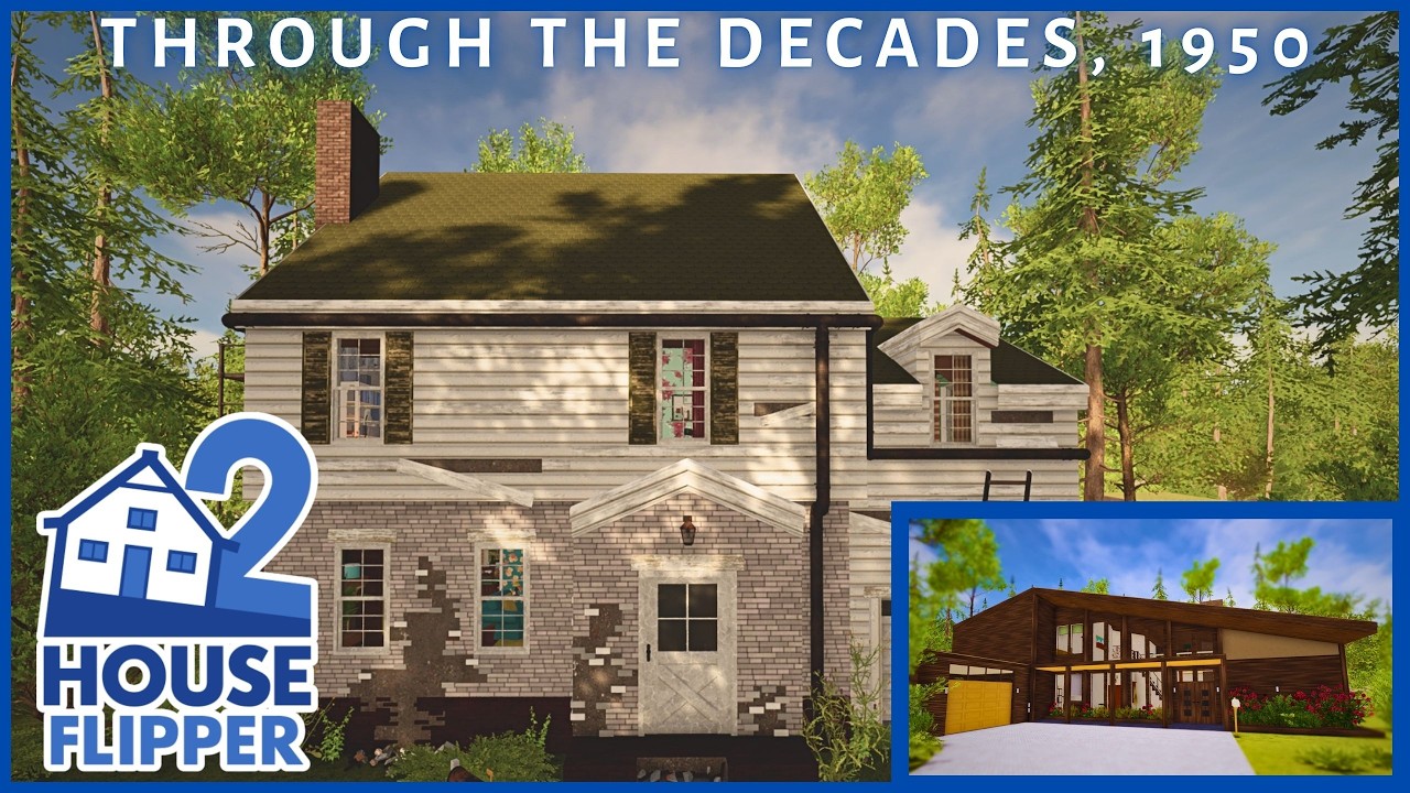 Through The Decades,1950 | House Flipper 2 (custom job, house makeover, longplay, community content)