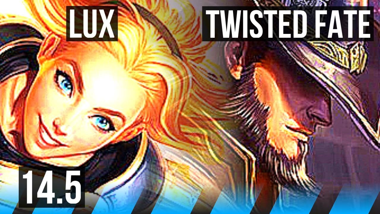 LUX vs TF (MID) | 9/1/3, 500+ games, Godlike | KR Master | 14.5