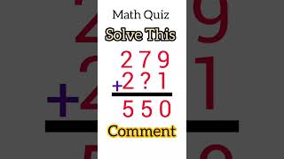 Solve this Maths quiz and prove your skills! | Brain teaser #mathgame #ytshorts #viralshorts
