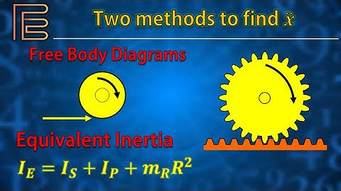 Two Methods to Solve Rack and Pinion Acceleration: Free Body Diagrams vs Equivalent Inertia