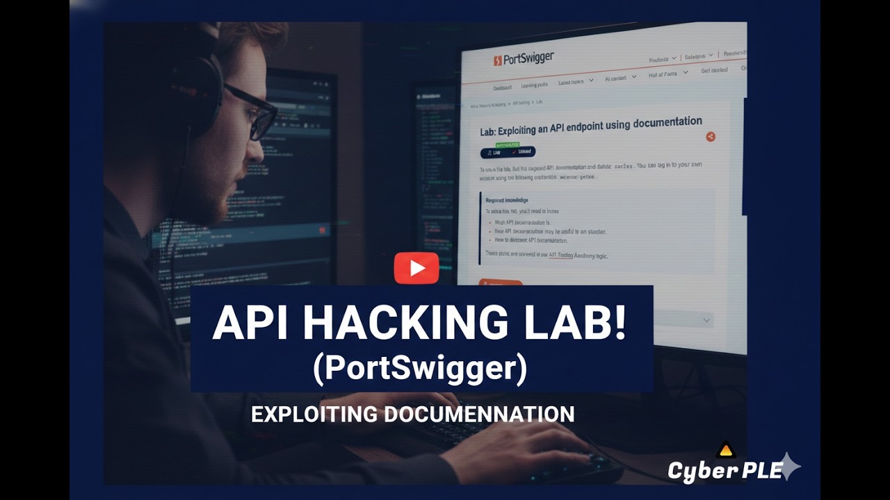 Lab: Exploiting an API endpoint using documentation(portswigger) - YouTube