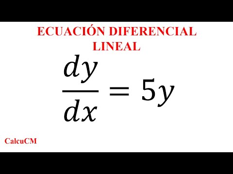 Video dy/dx=5y; Ecuación diferencial lineal, dos métodos de... - youtube