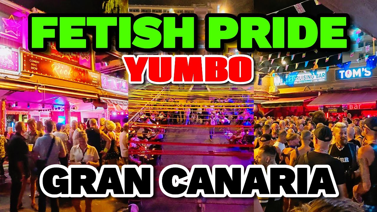 Прогулка по торговому центру Yumbo во время фетиш-парада | Ночная жизнь Гран-Канарии