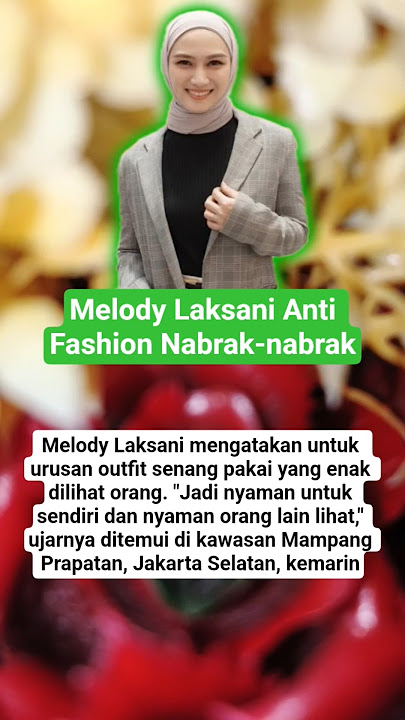 Melody Laksani Anti Fashion Nabrak-nabrak‼️#shorts #artist