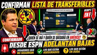 🔥🦅BOMBAZO! Desde ESPN FILTRAN LISTA de TRANSFERIBLES del AMERICA! COMO RECONSTRUIRA PROYECTO JARDINE screenshot 3