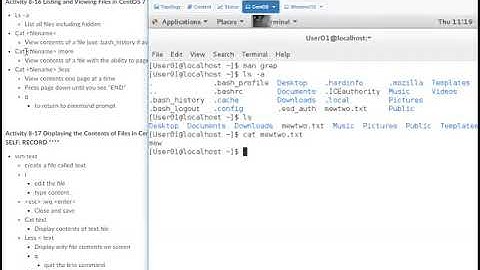 Listing and Viewing Files in CentOS 7