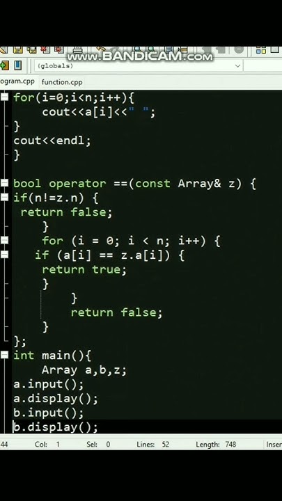 Practice Program 3 of Operator Overloading in C++ - YouTube