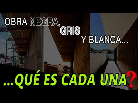 DIFERENCIAS ENTRE OBRA NEGRA, GRIS Y BLANCA **Qué es cada una❓ Te lo explico FACIL😃